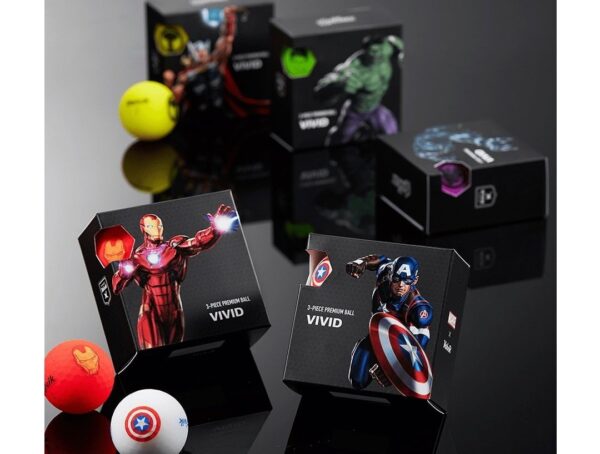 Volvik Vivid Marvel Collection 4 Ball Box